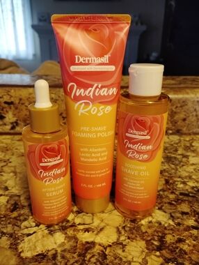 Dermasil Indian Rose Women Shave Set - Yellow & Coral Packaging